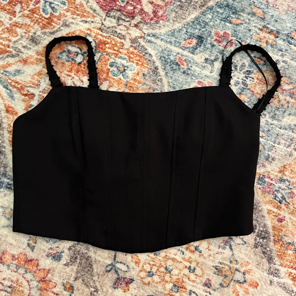 Zara black corset/ bustier top size S